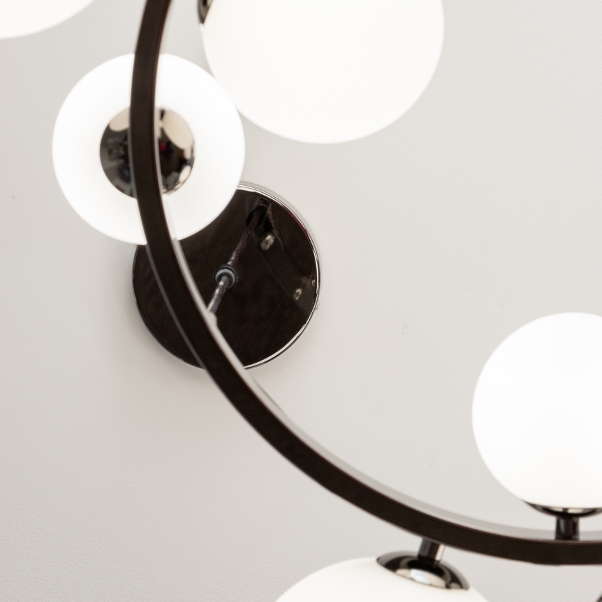 Brilagi - Lampadario LED a sospensione con cavo MILLA 15xG9/3W/230V nero cromato/bianco