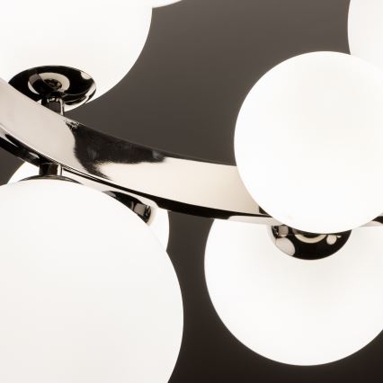 Brilagi - Lampadario LED a sospensione con cavo MILLA 15xG9/3W/230V nero cromato/bianco