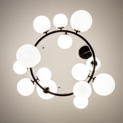 Brilagi - Lampadario LED a sospensione con cavo MILLA 15xG9/3W/230V nero cromato/bianco