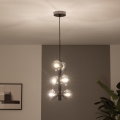 Brilagi - Lampadario LED a sospensione con cavo MILLA 6xG9/3W/230V nero cromato/fumé