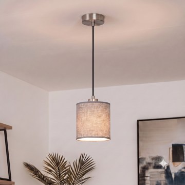Brilagi - Lampadario LED a sospensione con cavo NUBILA 1xE27/60W/230V Ø 14 cm nero/grigio
