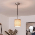 Brilagi - Lampadario LED a sospensione con cavo NUBILA 1xE27/60W/230V Ø 14 cm nero/marrone chiaro
