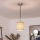 Brilagi - Lampadario LED a sospensione con cavo NUBILA 1xE27/60W/230V Ø 14 cm nero/marrone chiaro