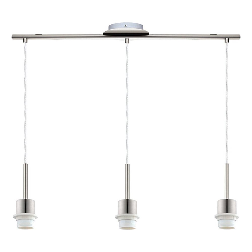 Brilagi - Lampadario LED a sospensione con cavo NUBILA 3xE27/60W/230V grigio