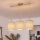 Brilagi - Lampadario LED a sospensione con cavo NUBILA 3xE27/60W/230V marrone chiaro