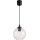 Brilagi - Lampadario LED a sospensione con cavo RETRO GLASS 1xE27/60W/230V diam. 18 cm nero/trasparente