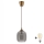 Brilagi - Lampadario LED a sospensione con cavo RETRO GLASS 1xE27/60W/230V Ø 14 cm marrone/grigio fumé