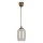 Brilagi - Lampadario LED a sospensione con cavo RETRO GLASS 1xE27/60W/230V Ø 14 cm marrone/grigio fumé