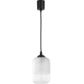 Brilagi - Lampadario LED a sospensione con cavo RETRO GLASS 1xE27/60W/230V Ø 14 cm nero/bianco