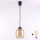 Brilagi - Lampadario LED a sospensione con cavo RETRO GLASS 1xE27/60W/230V Ø 14 cm nero/marrone fumé