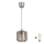Brilagi - Lampadario LED a sospensione con cavo RETRO GLASS 1xE27/60W/230V Ø 15 cm argento/beige fumé