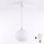 Brilagi - Lampadario LED a sospensione con cavo RETRO GLASS 1xE27/60W/230V Ø 15 cm bianco