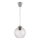Brilagi - Lampadario LED a sospensione con cavo RETRO GLASS 1xE27/60W/230V Ø 18 cm argento/trasparente