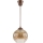 Brilagi - Lampadario LED a sospensione con cavo RETRO GLASS 1xE27/60W/230V Ø 18 cm marrone/marrone fumé
