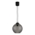 Brilagi - Lampadario LED a sospensione con cavo RETRO GLASS 1xE27/60W/230V Ø 18 cm nero/grigio fumé