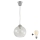 Brilagi - Lampadario LED a sospensione con cavo RETRO GLASS 1xE27/60W/230V Ø 25 cm argento/trasparente