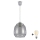 Brilagi - Lampadario LED a sospensione con cavo RETRO GLASS 1xE27/60W/230V Ø 26 cm argento/fumé