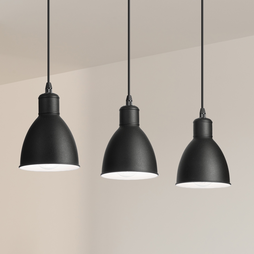 Brilagi - Lampadario LED a sospensione con cavo RIDDY 3xE27/60W/230V nero