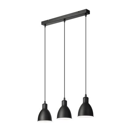 Brilagi - Lampadario LED a sospensione con cavo RIDDY 3xE27/60W/230V nero