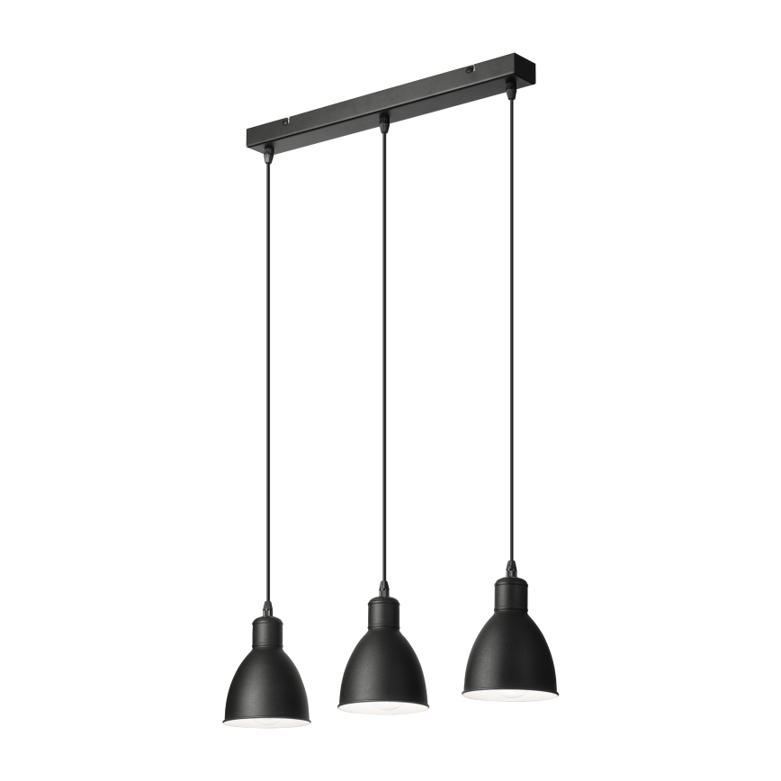 Brilagi - Lampadario LED a sospensione con cavo RIDDY 3xE27/60W/230V nero