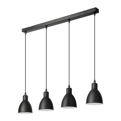Brilagi - Lampadario LED a sospensione con cavo RIDDY 4xE27/60W/230V nero