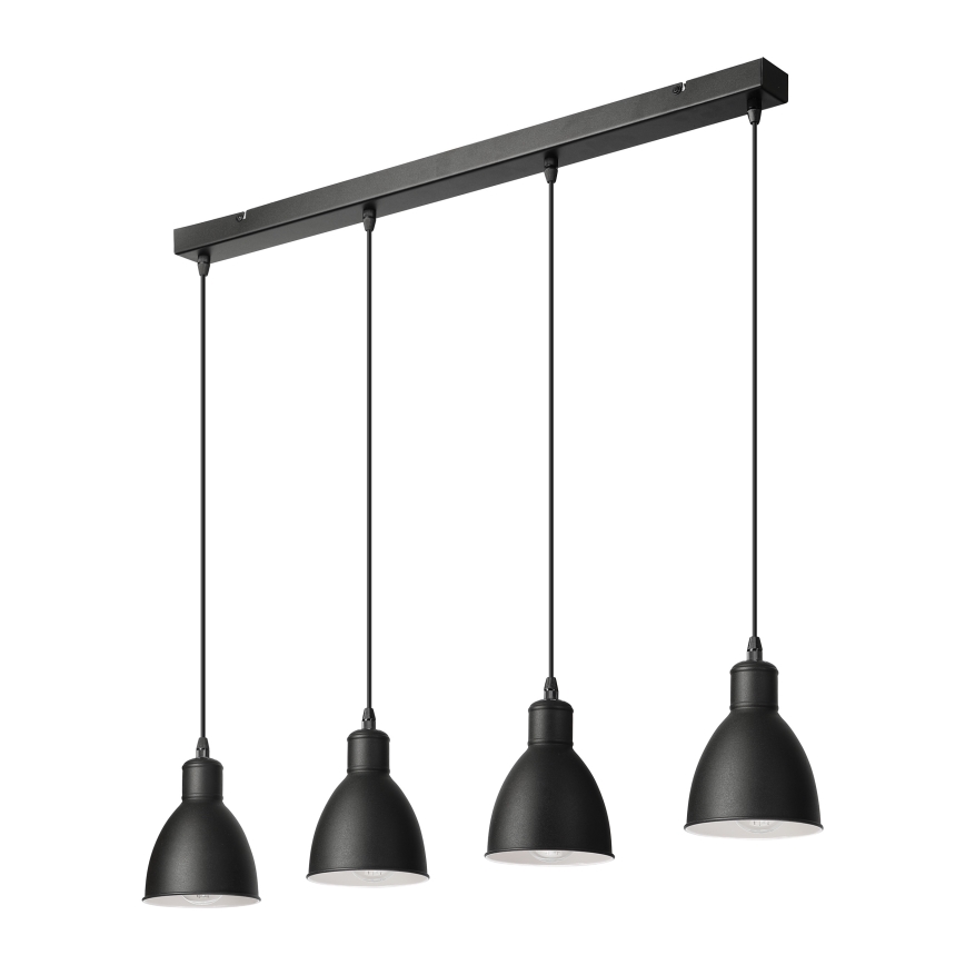 Brilagi - Lampadario LED a sospensione con cavo RIDDY 4xE27/60W/230V nero