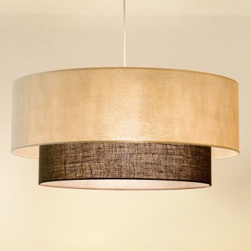 Brilagi - Lampadario LED a sospensione con cavo Stile Boho 3x E27/15W/230V Ø 60 cm crema/marrone