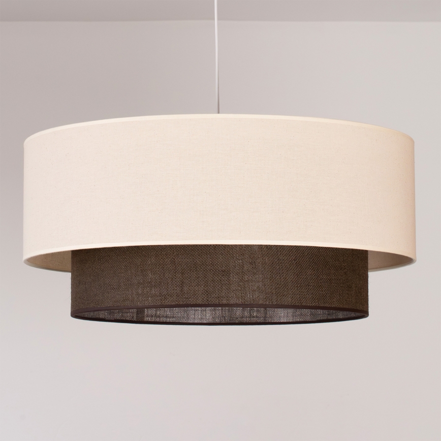 Brilagi - Lampadario LED a sospensione con cavo Stile Boho 3x E27/15W/230V Ø 60 cm crema/marrone
