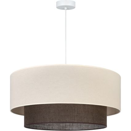 Brilagi - Lampadario LED a sospensione con cavo Stile Boho 3x E27/15W/230V Ø 60 cm crema/marrone