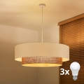 Brilagi - Lampadario LED a sospensione con cavo Stile BOHO 3xE27/15W/230V Ø 80 cm