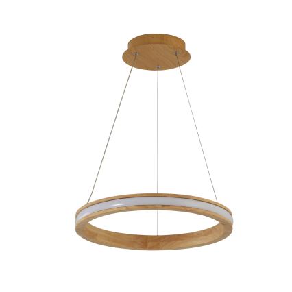 Brilagi - Lampadario LED a sospensione con cavo UMEA WOOD LED/30W/230V Ø 40 cm, in legno di caucciù