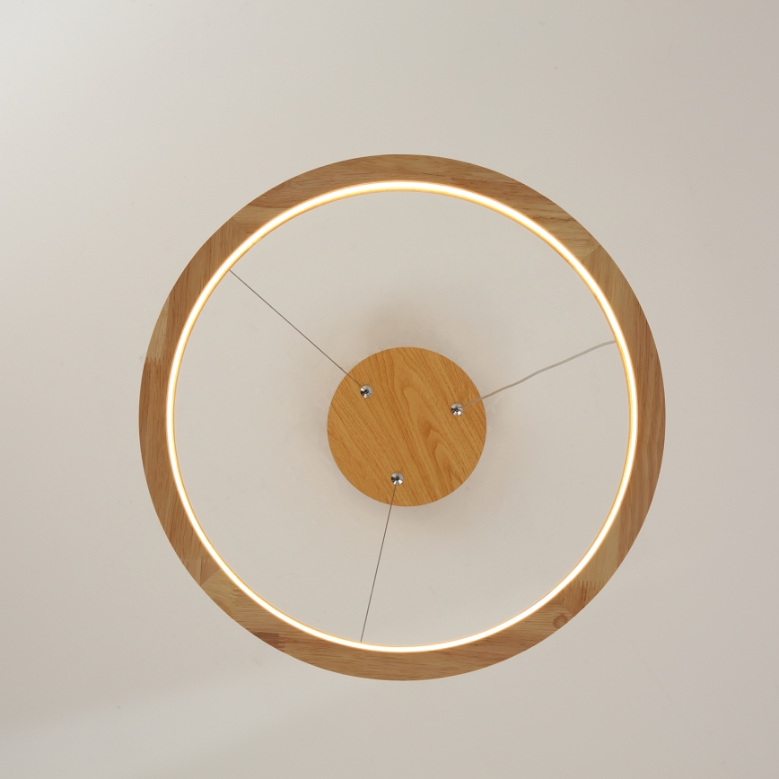 Brilagi - Lampadario LED a sospensione con cavo UMEA WOOD LED/30W/230V Ø 40 cm in legno