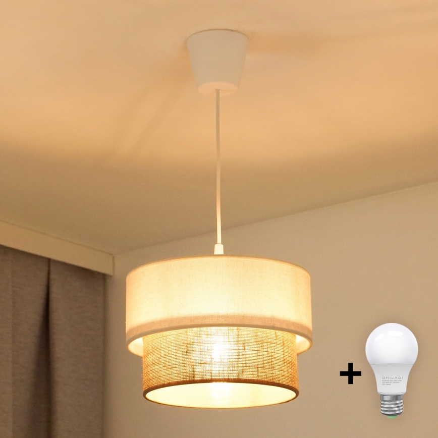 Brilagi - Lampadario LED a sospensione con filo BOHO STYLE 1xE27/15W/230V diametro 25 cm