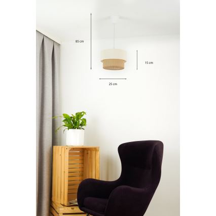 Brilagi - Lampadario LED a sospensione con filo BOHO STYLE 1xE27/15W/230V diametro 25 cm
