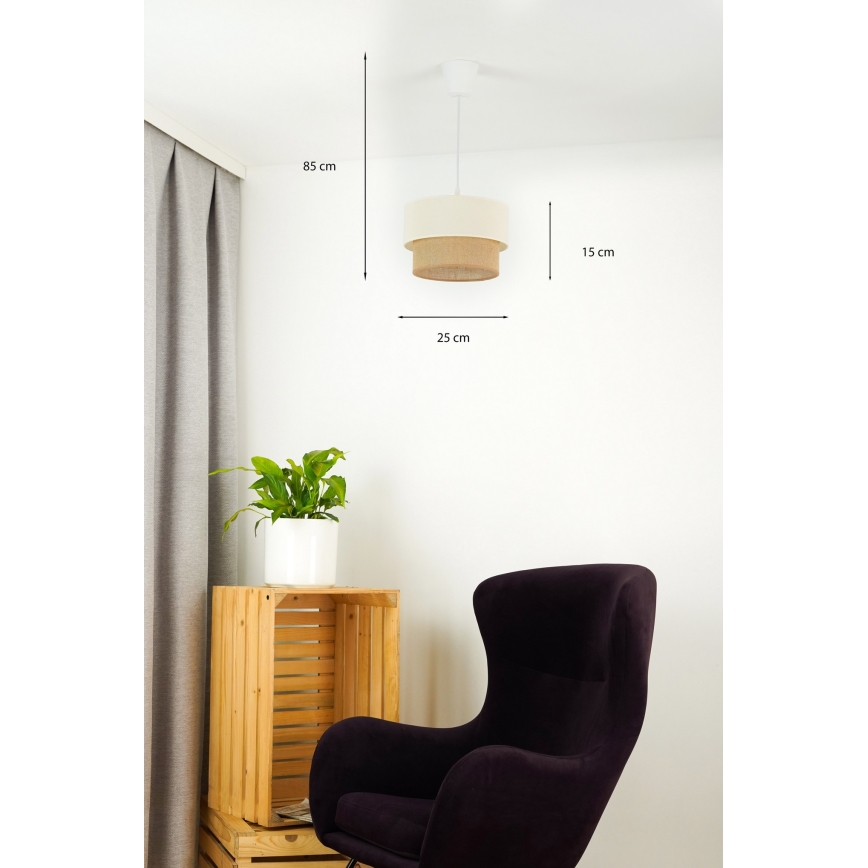 Brilagi - Lampadario LED a sospensione con filo BOHO STYLE 1xE27/15W/230V diametro 25 cm