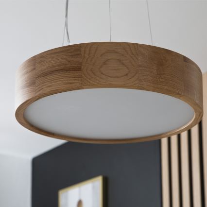 Brilagi - Lampadario LED a sospensione con filo CARVALHO 2xE27/60W/230V quercia diametro 37 cm