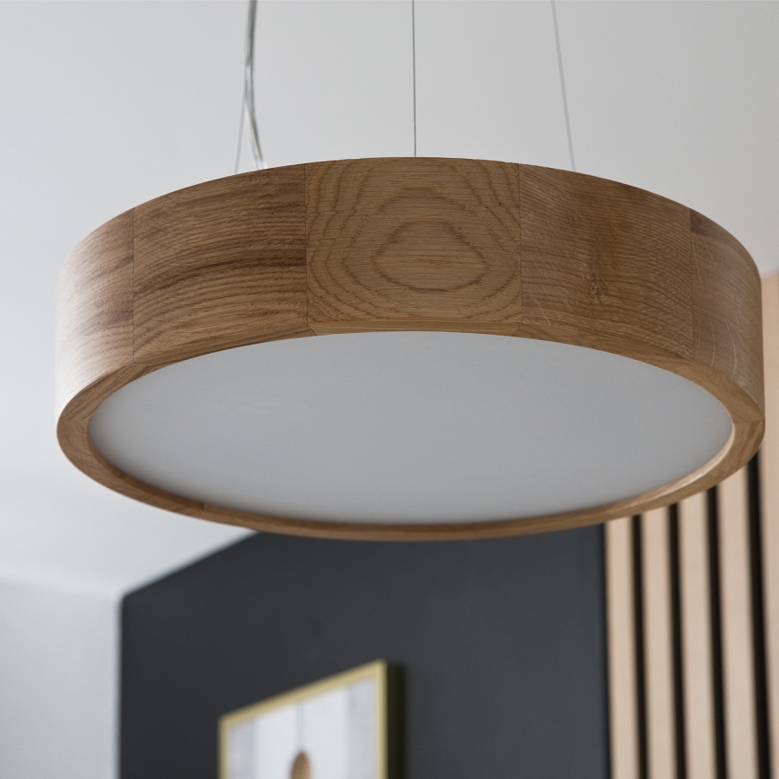 Brilagi - Lampadario LED a sospensione con filo CARVALHO 2xE27/60W/230V quercia diametro 37 cm