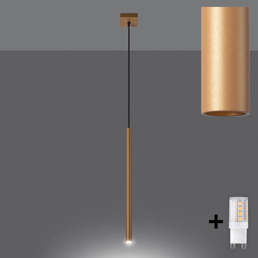 Brilagi - Lampadario LED a sospensione con filo DRIFA 1xG9/4W/230V oro