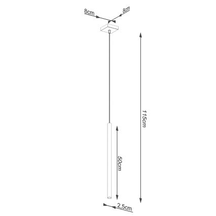 Brilagi - Lampadario LED a sospensione con filo DRIFA 1xG9/4W/230V oro