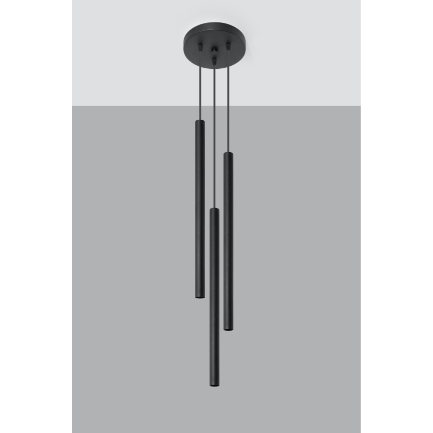 Brilagi -  Lampadario LED a sospensione con filo DRIFA 3xG9/4W/230V nero