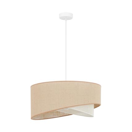 Brilagi - Lampadario LED a sospensione con filo LYRA 1xE27/15W/230V beige/color crema