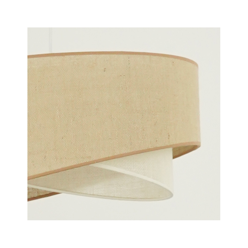Brilagi - Lampadario LED a sospensione con filo LYRA 1xE27/15W/230V beige/color crema