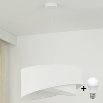 Brilagi - Lampadario LED a sospensione con filo LYRA 1xE27/15W/230V bianco