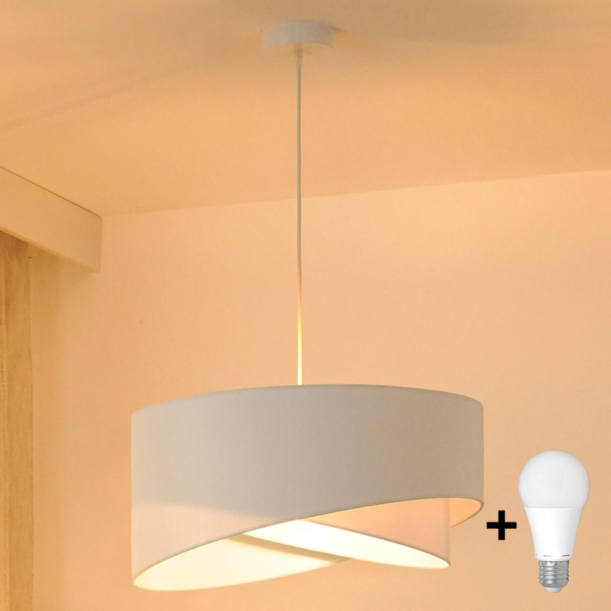 Brilagi - Lampadario LED a sospensione con filo LYRA 1xE27/15W/230V bianco