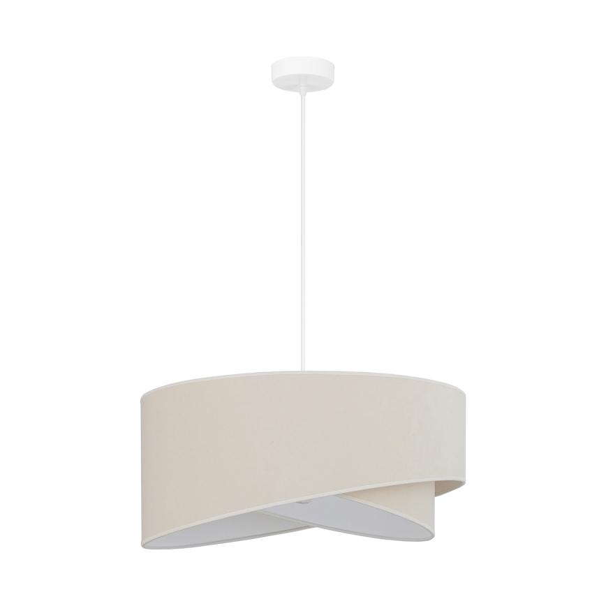Brilagi - Lampadario LED a sospensione con filo LYRA 1xE27/15W/230V color crema/bianco