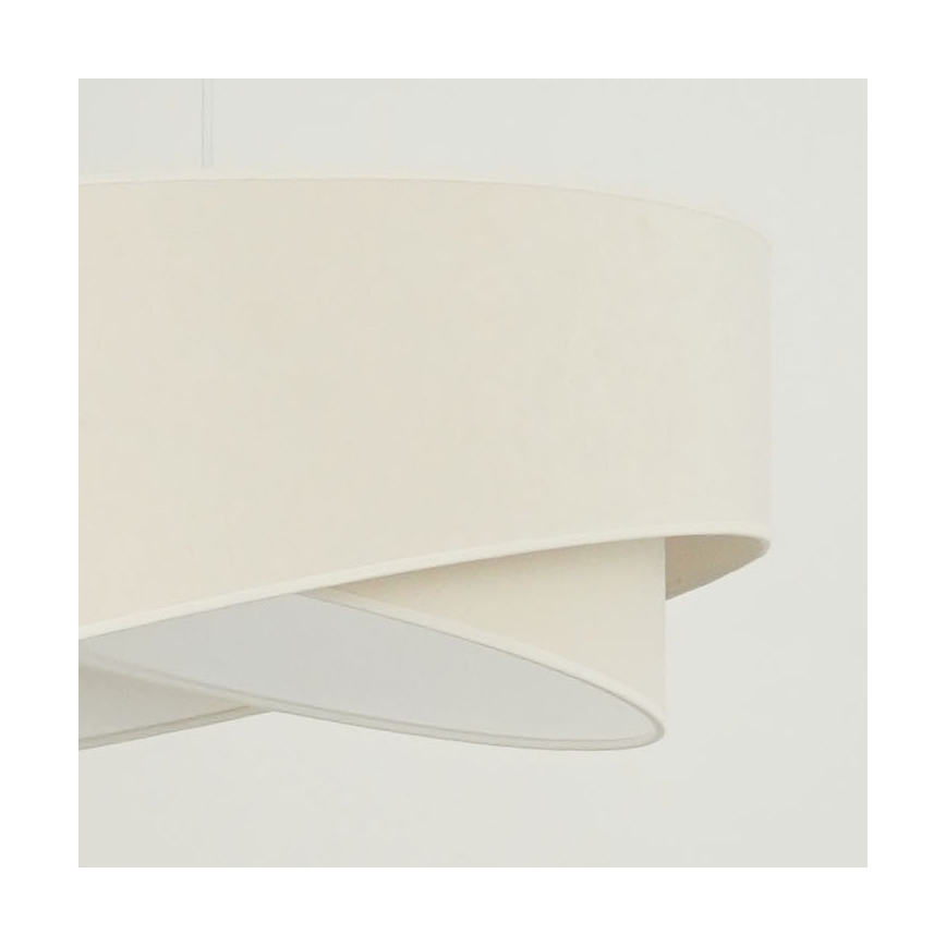Brilagi - Lampadario LED a sospensione con filo LYRA 1xE27/15W/230V color crema/bianco