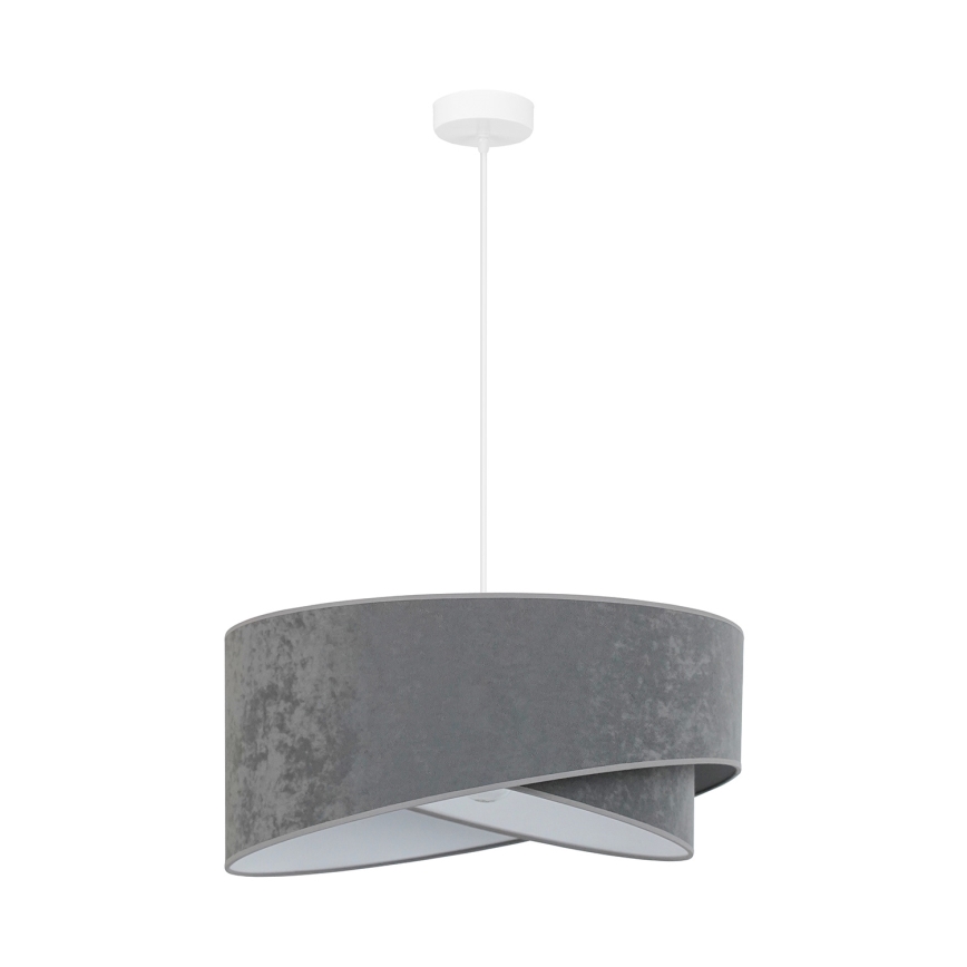 Brilagi - Lampadario LED a sospensione con filo LYRA 1xE27/15W/230V grigio/bianco