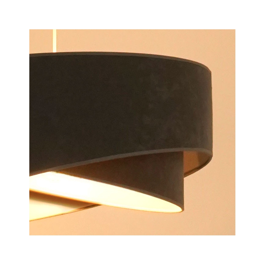 Brilagi - Lampadario LED a sospensione con filo LYRA 1xE27/15W/230V grigio/bianco