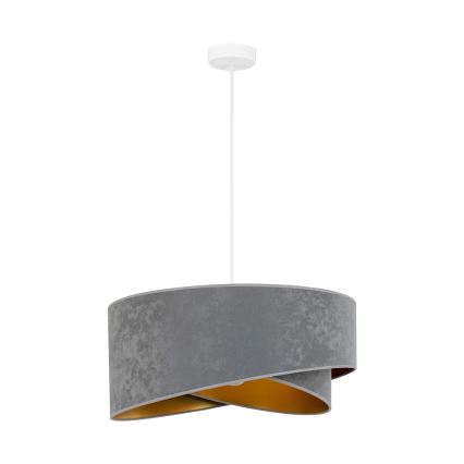 Brilagi - Lampadario LED a sospensione con filo LYRA 1xE27/15W/230V grigio/oro