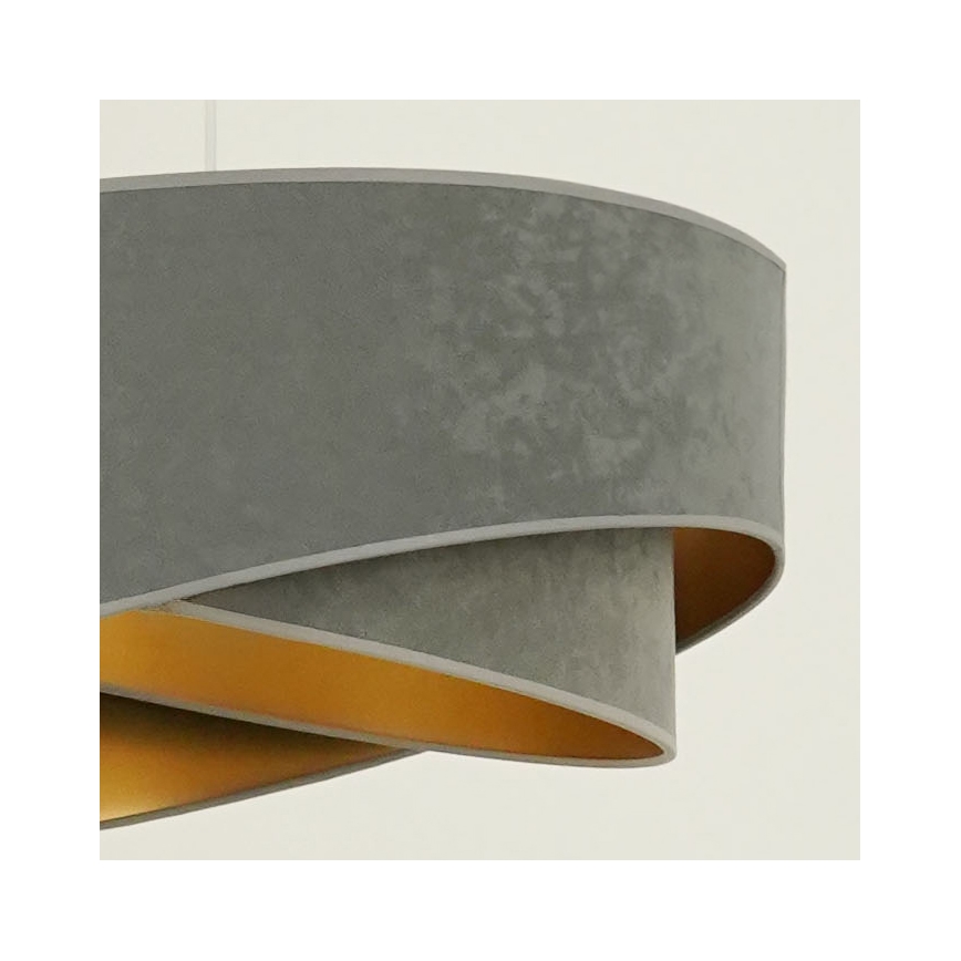 Brilagi - Lampadario LED a sospensione con filo LYRA 1xE27/15W/230V grigio/oro
